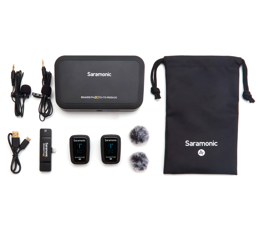 Беспроводная система Saramonic Blink500 ProX B4 (TX+TX+RXDI), 2.4 ГГц, Lightning