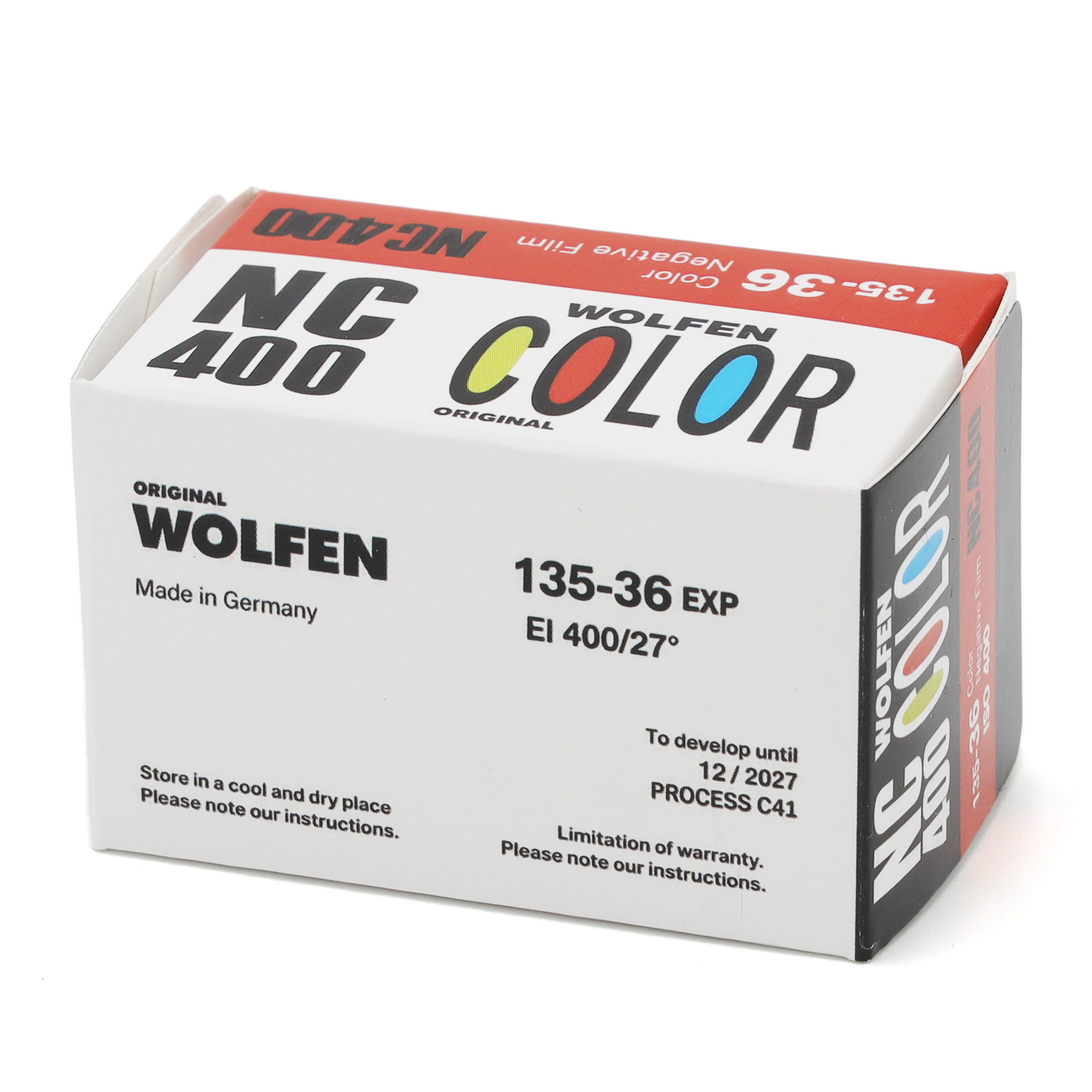 Фотопленка ORWO WOLFEN NC400, ISO 400, 135 формат, 36 кадров