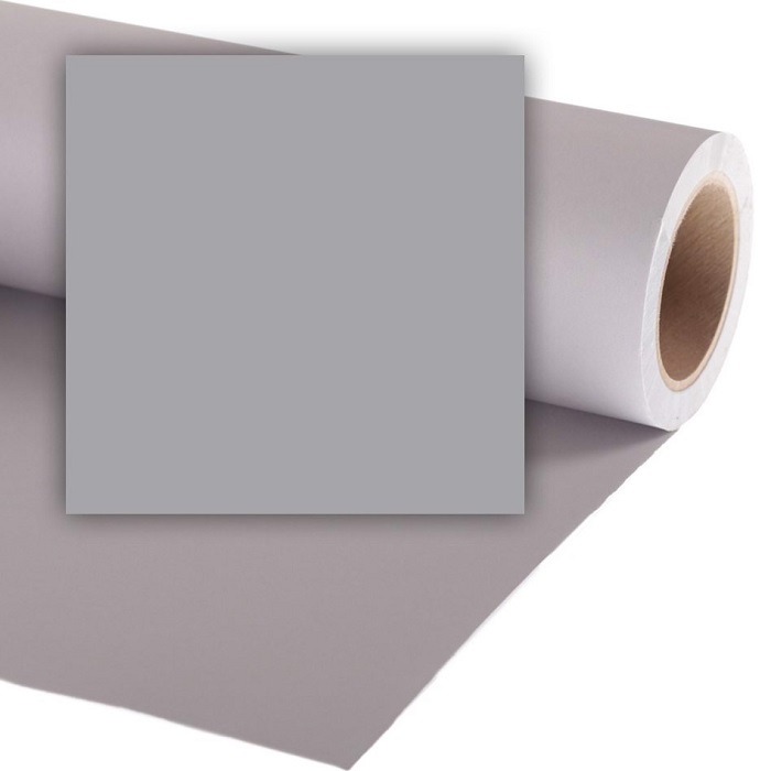 Фон VIBRANTONE 05 Pastel Grey, бумажный, 1.35 x 11 м, серый