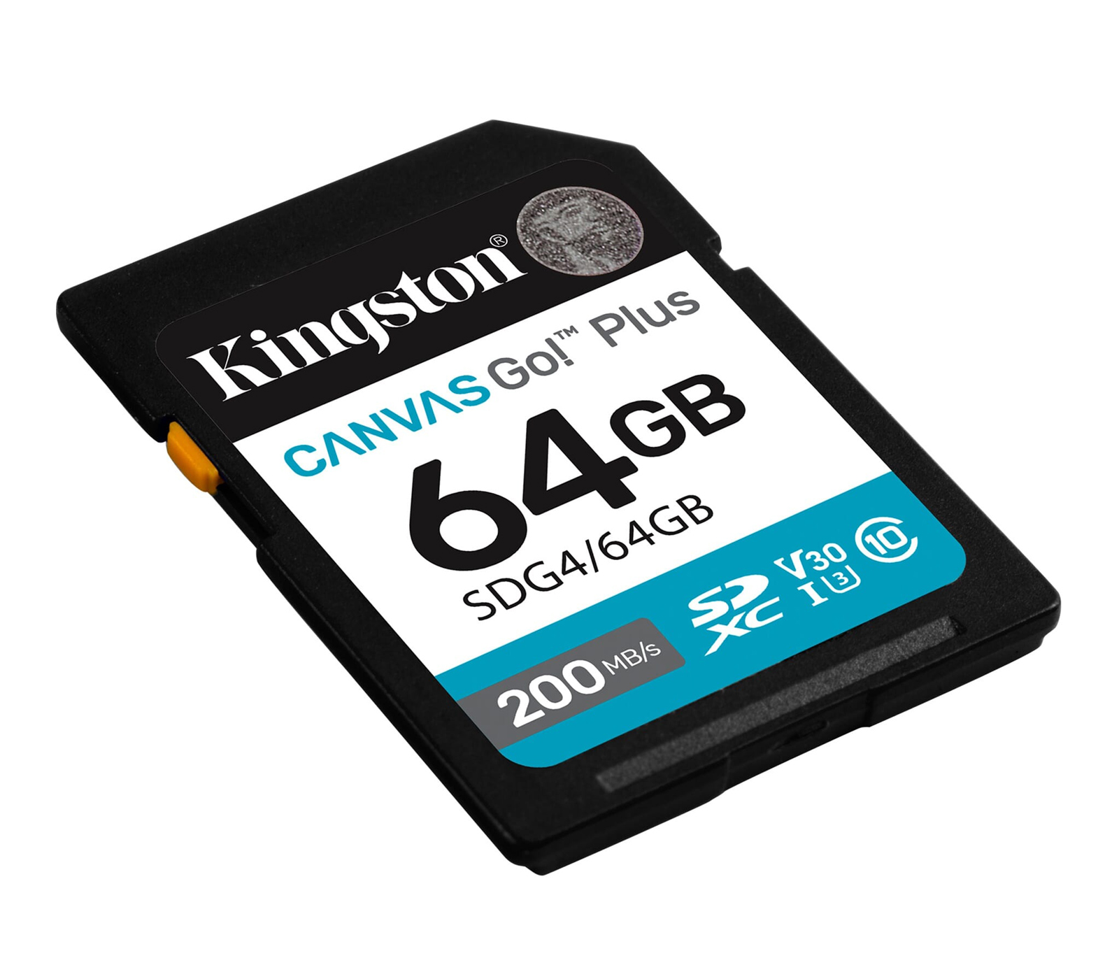 Карта памяти Kingston SDXC 64GB Canvas Go! Plus G4 UHS-I U3 V30 200Mb/s