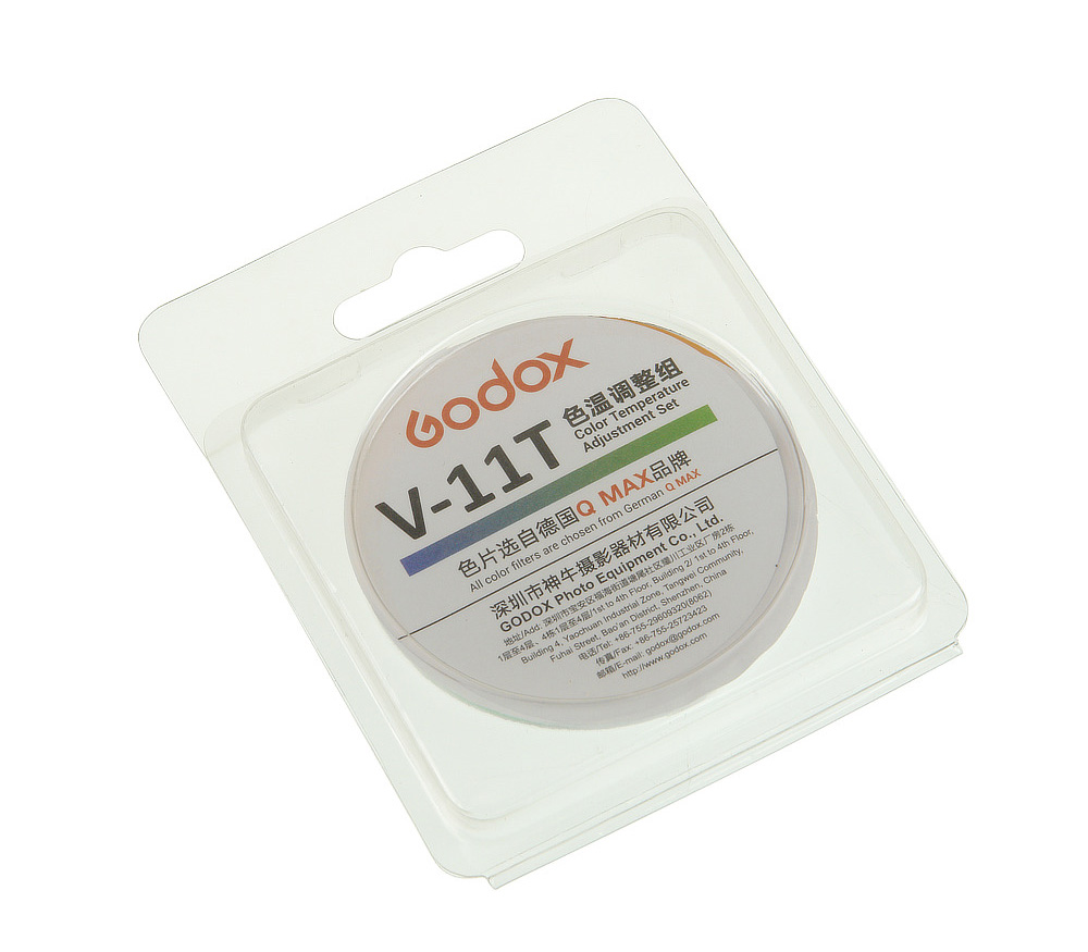 Набор корректирующих светофильтров Godox V-11T, для накамерных вспышек Godox