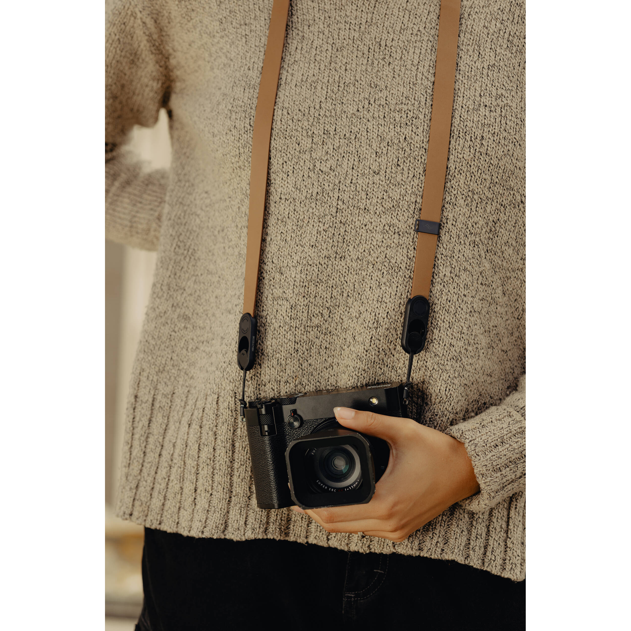 Ремень Peak Design Form Leather Standard Tan, коричневый