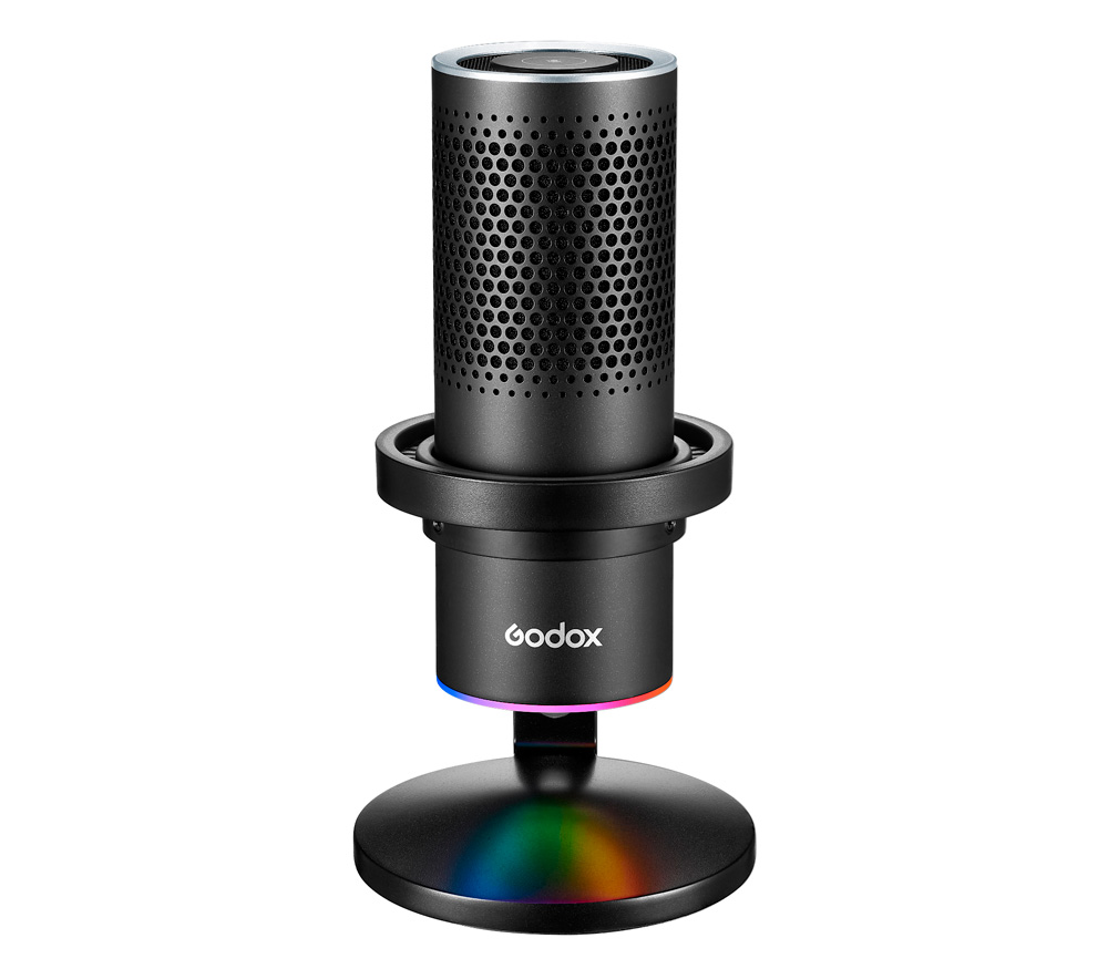 Микрофон Godox EM68X, настольный, USB, с RGB подсветкой