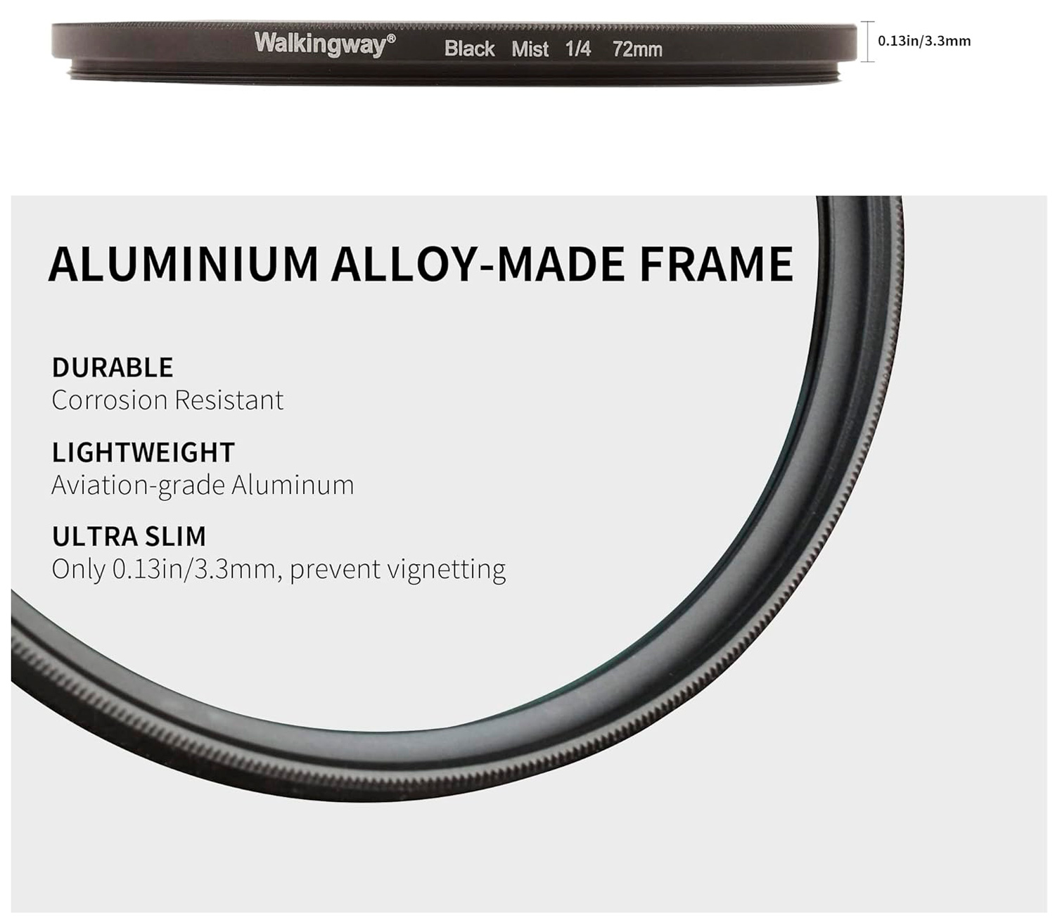 Светофильтр Walking Way Black Mist 1/2 49mm