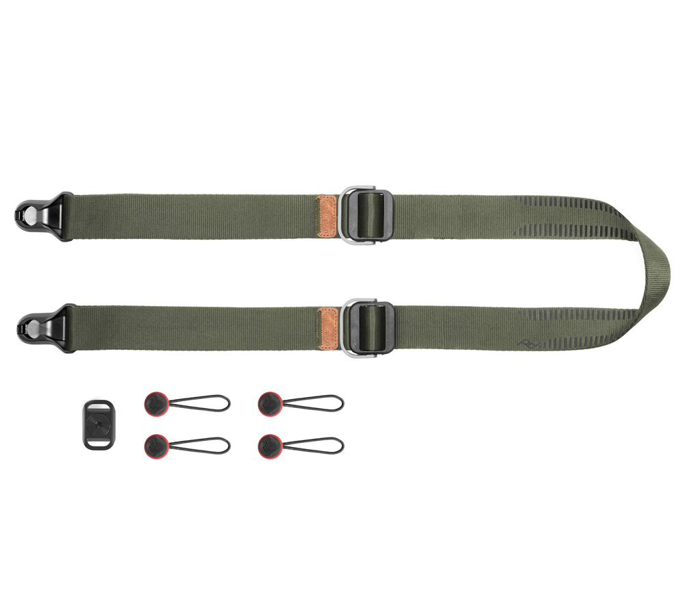 Ремень Peak Design Camera Strap Slide Lite, темно-зеленый (Sage)