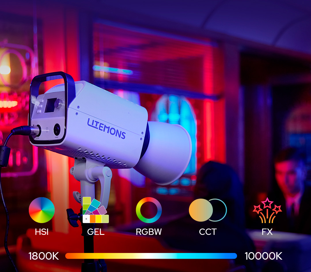 Осветитель Godox Litemons LA300R, 1800-10000К, RGB, 300 Вт