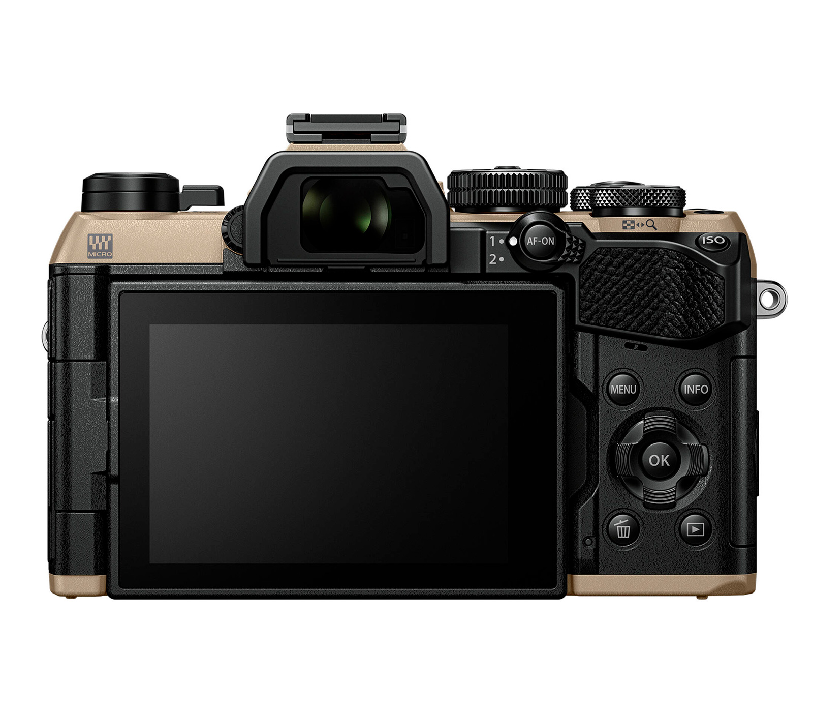 Беззеркальный фотоаппарат OM System OM-5 Mark II Kit 12-45mm f/4 песочно-бежевый