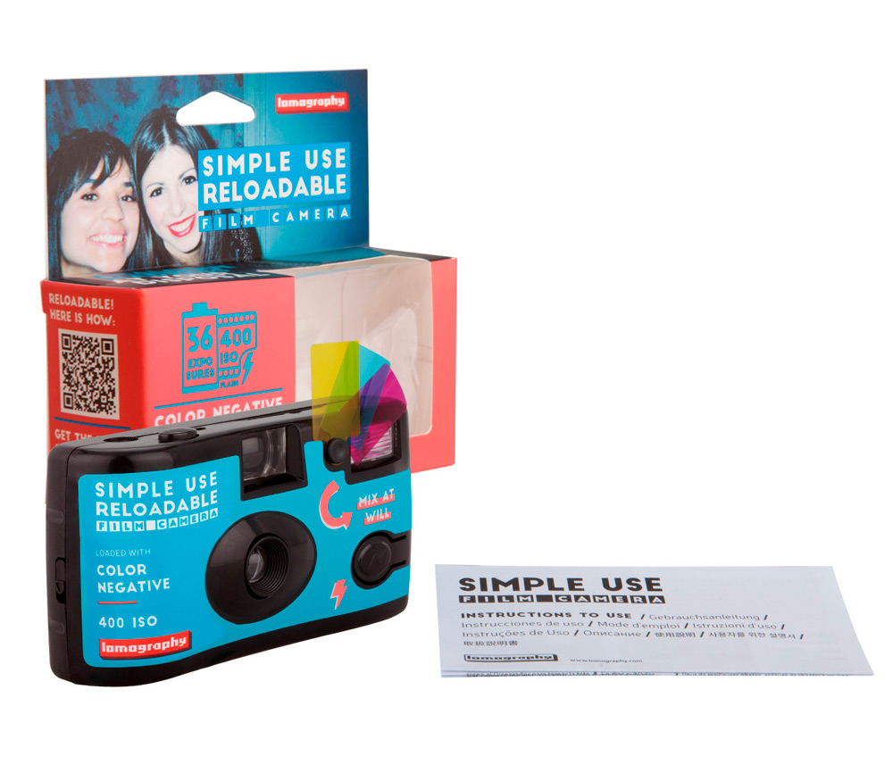 Пленочный фотоаппарат Lomography Simple Use 400/36 Color Negative (уцененный)