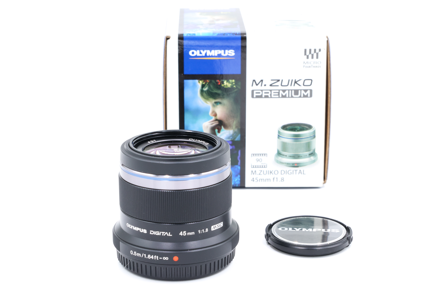 Объектив Olympus M.Zuiko 45mm f/1.8 Black (состояние 5) (б/у)
