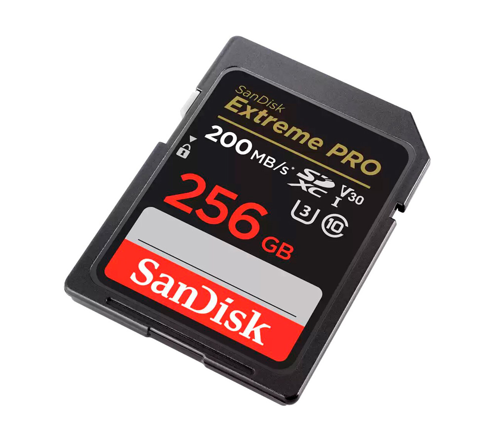 Карта памяти SanDisk SDXC 256GB Extreme Pro UHS-I V30 U3 200/140 Mb/s (уцененный)