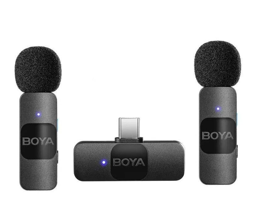 Беспроводная система Boya BY-V20, 2.4 ГГц, TX+TX+RX, USB-C (уцененный)
