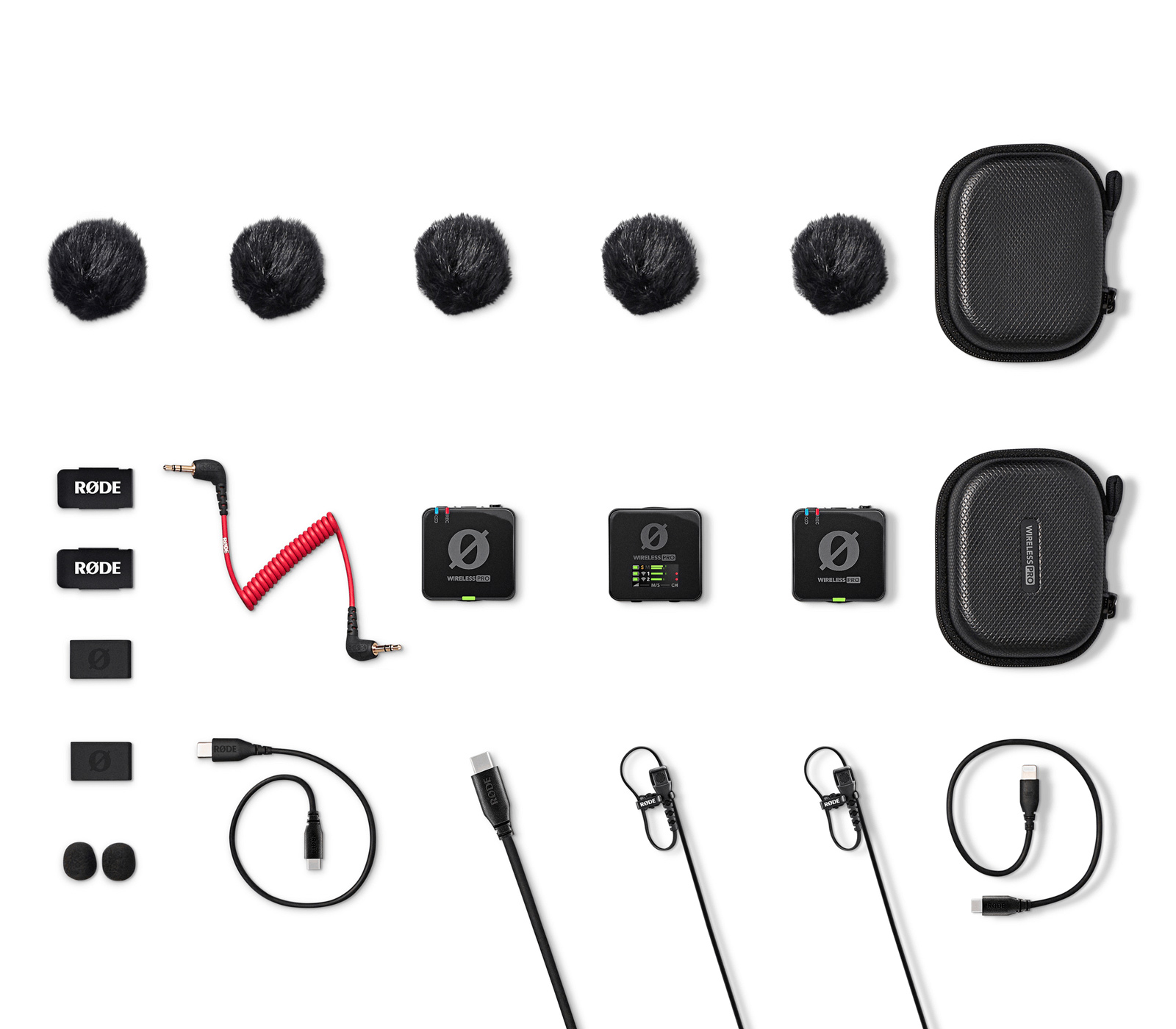 Беспроводная система RODE Wireless PRO, TX+TX+RX, 32 бита, 3.5 мм + USB-C + Lightning