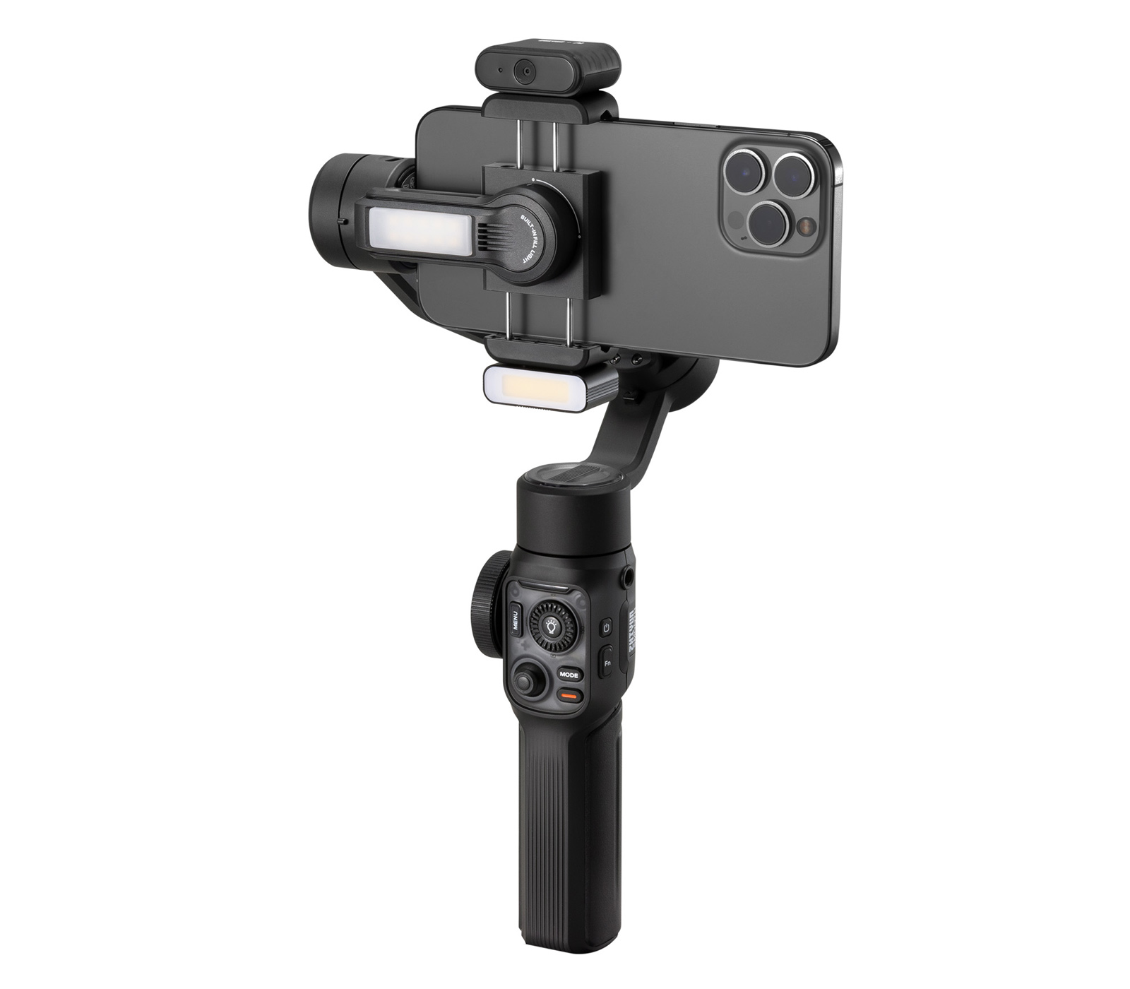 Стабилизатор Zhiyun Smooth 5S AI PRO, для смартфонов, с AI модулем и доп. светом