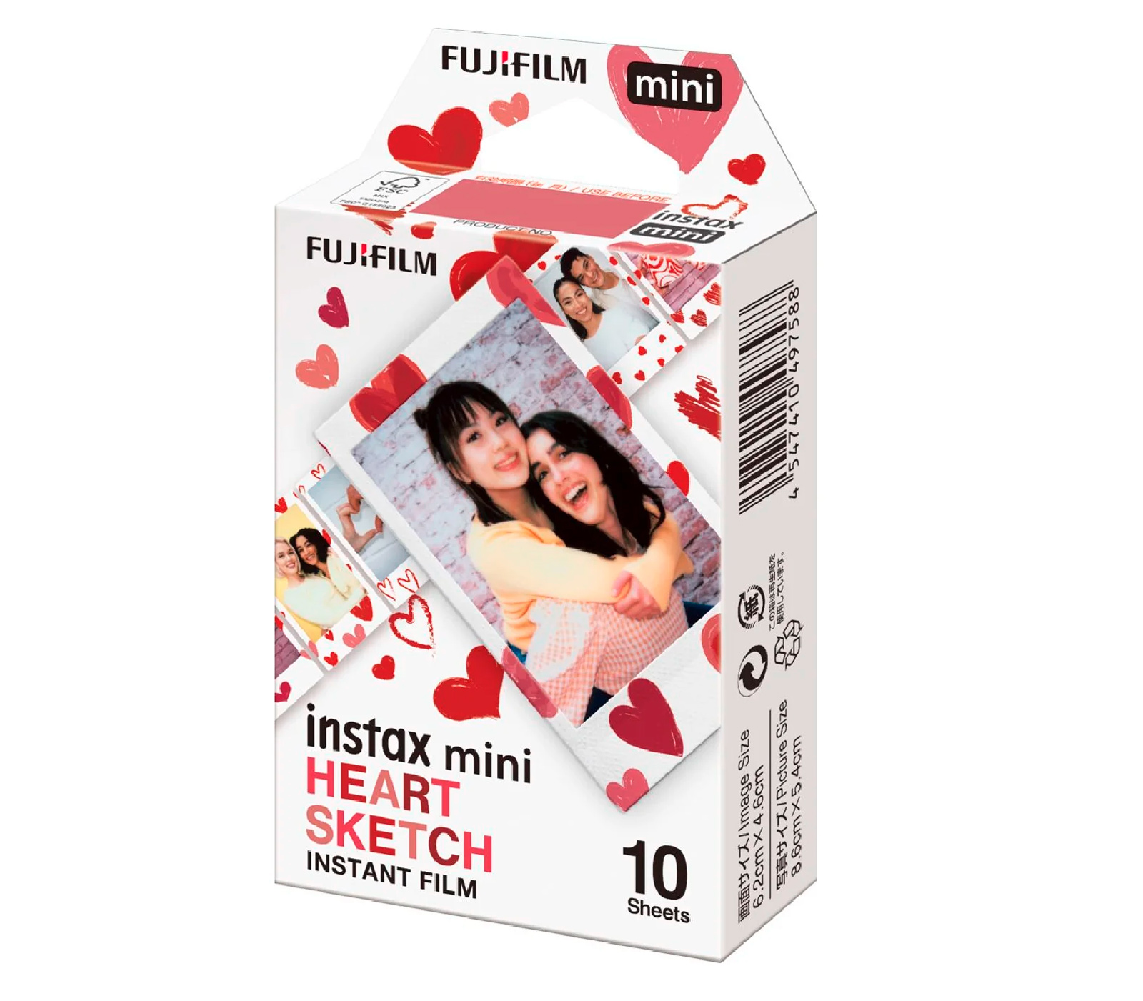 Картридж Fujifilm Instax Mini Heart Sketch, 10 снимков