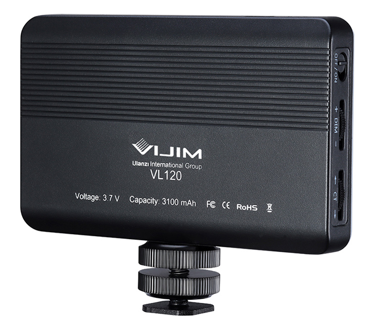Осветитель Ulanzi VIJIM VL120 Mini Pocket LED, 8 Вт, 3200-6500К, светодиодный, черный