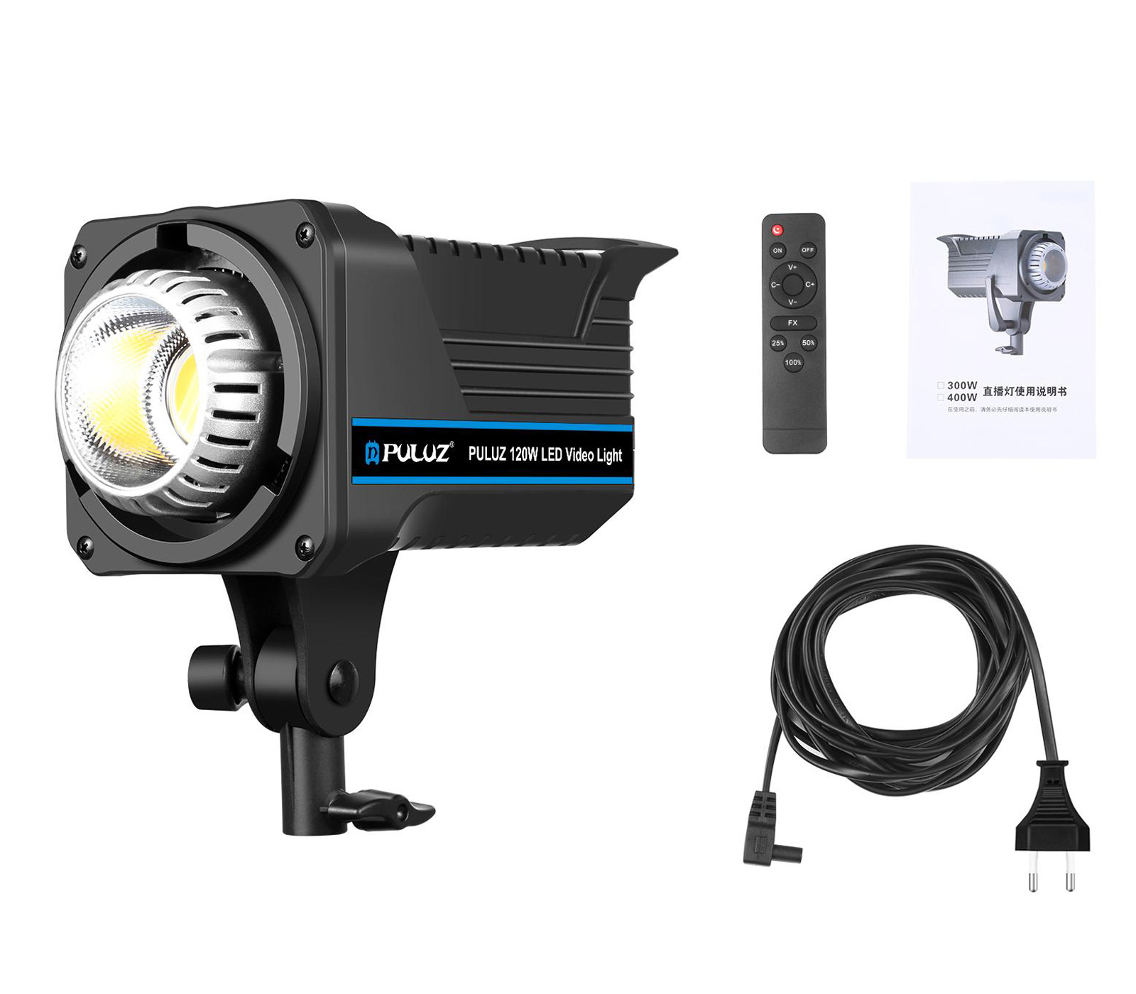 Осветитель Puluz PU3061EU, светодиодный, 120 Вт, 2700-6500К, Bowens