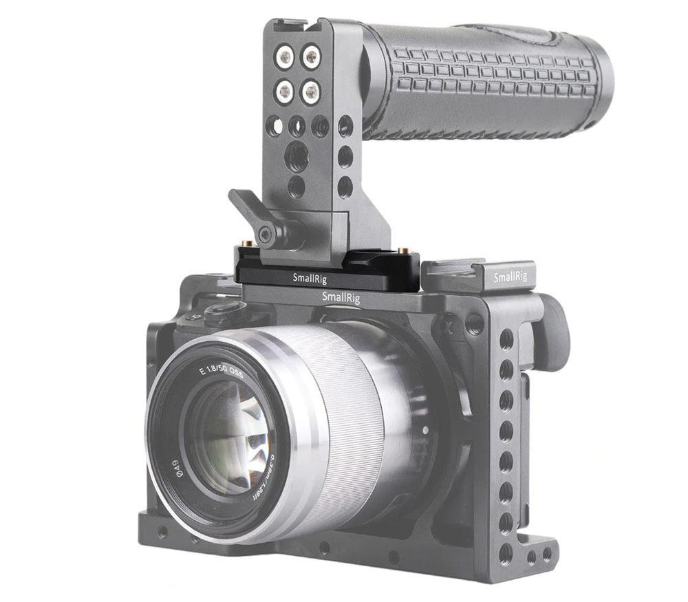 Планка НАТО SmallRig 1195B на 2 винта 1/4", длина 7 см