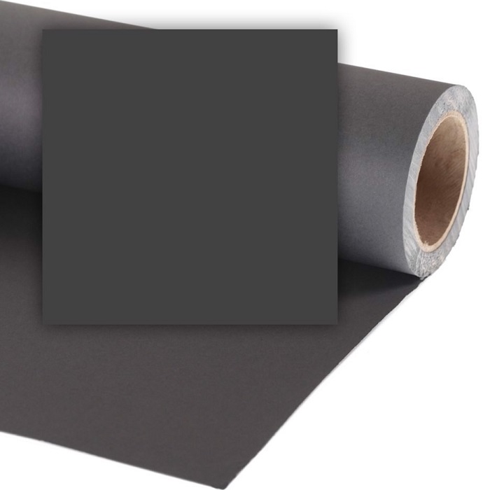 Фон VIBRANTONE 10 Black, бумажный, 1.35 x 11 м, черный