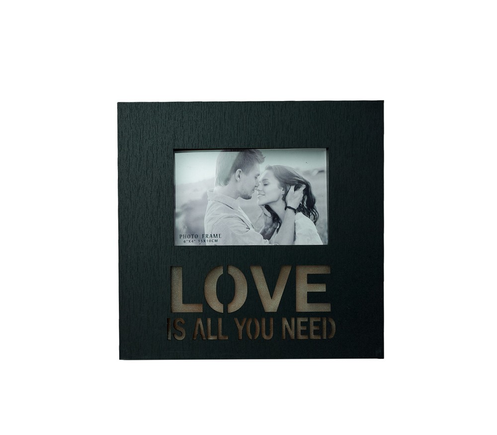 Фоторамка с подсветкой Fotografia 10x15 см, "Love", черная (FFL - 862)