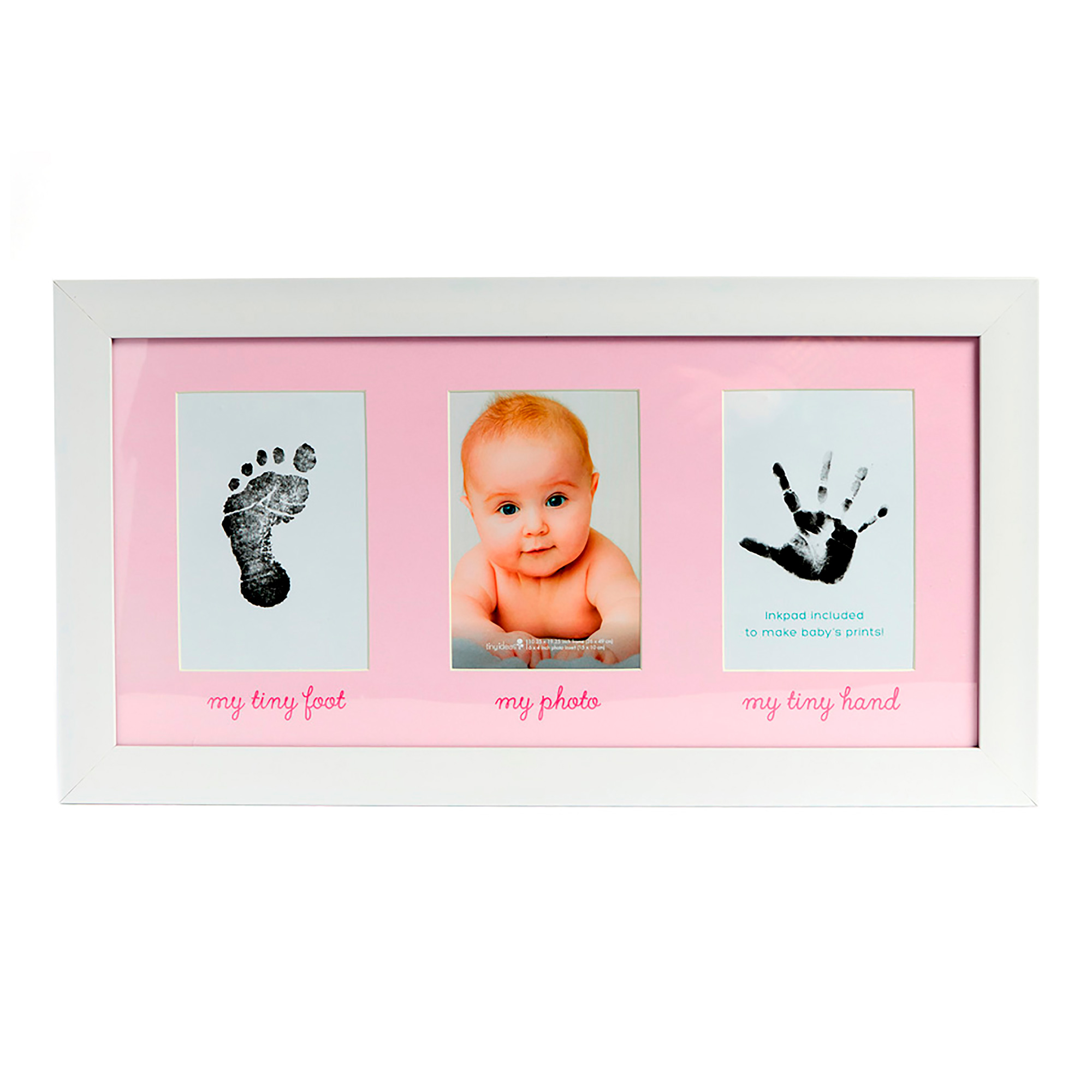 Мультирамка Fotografia на 3 фото 10х15, белая с розовым паспарту (FFC - 1055)