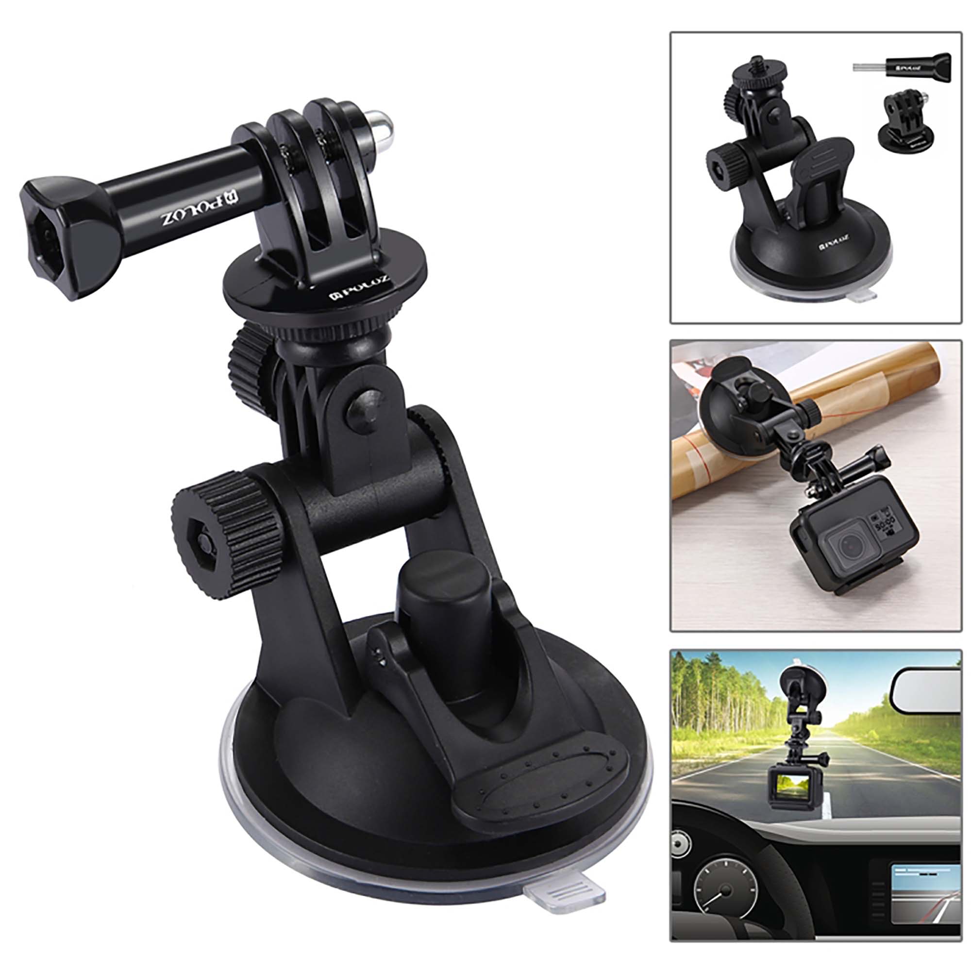 Комплект аксессуаров Puluz PKT09 Accessories Combo Kit, 53 в 1, для экшн-камер в кейсе, черный