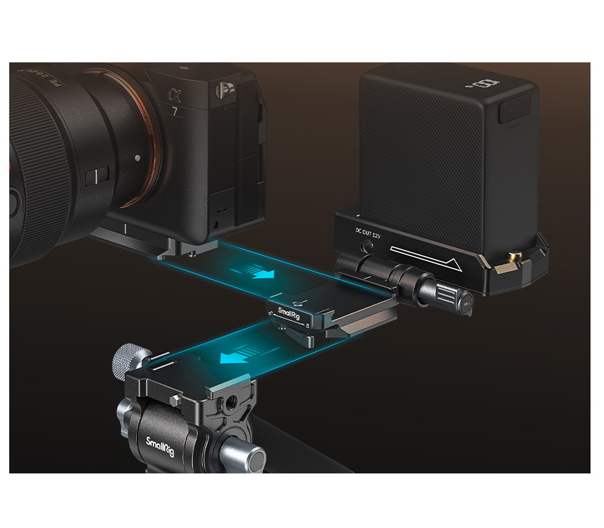 Комплект SmallRig 4696 NP-F Battery Adapter Mount Plate Kit