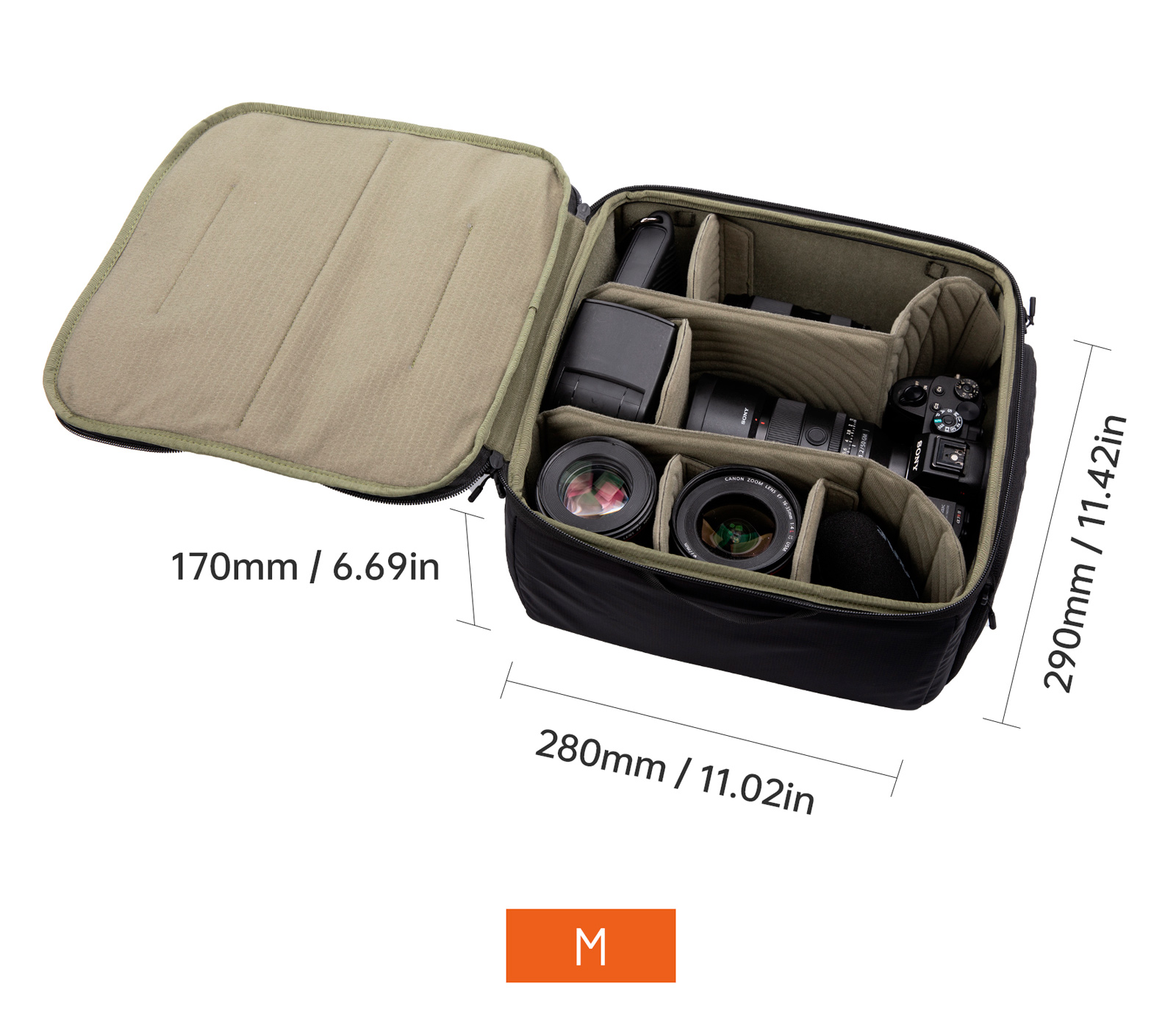 Сумка-вставка PGYTECH Camera Insert M