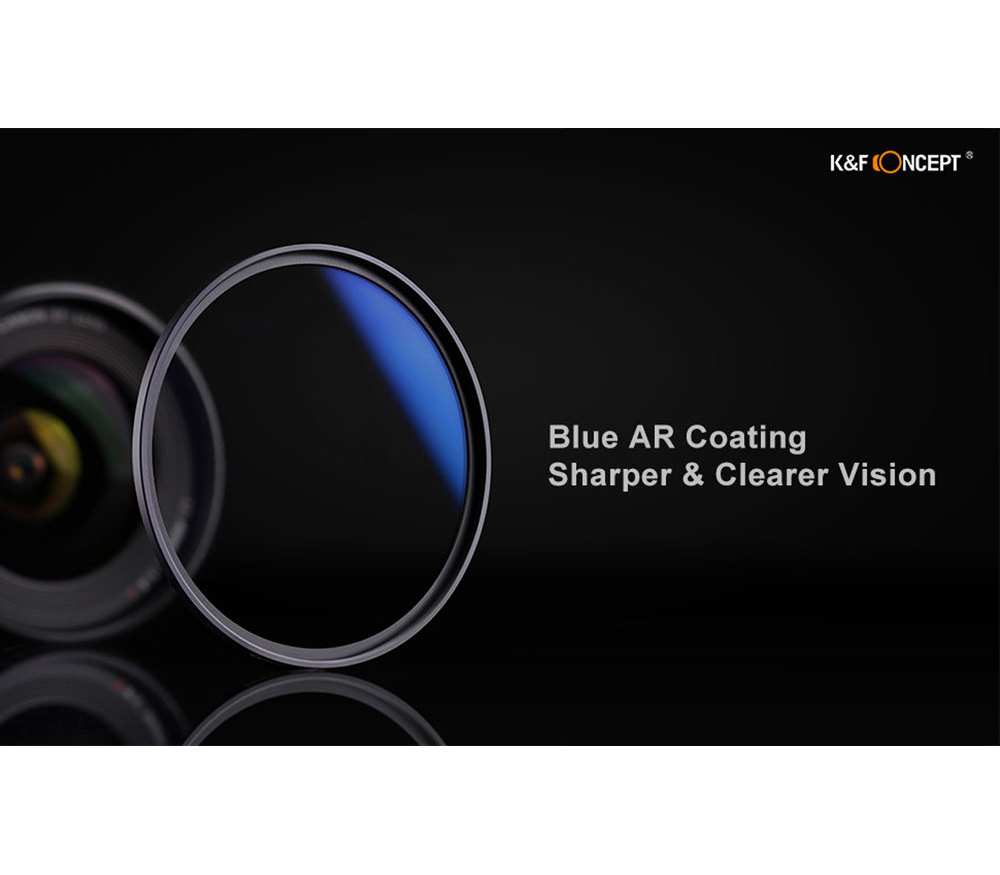 Светофильтр K&F Concept HMC UV, Blue Coated, 46 мм