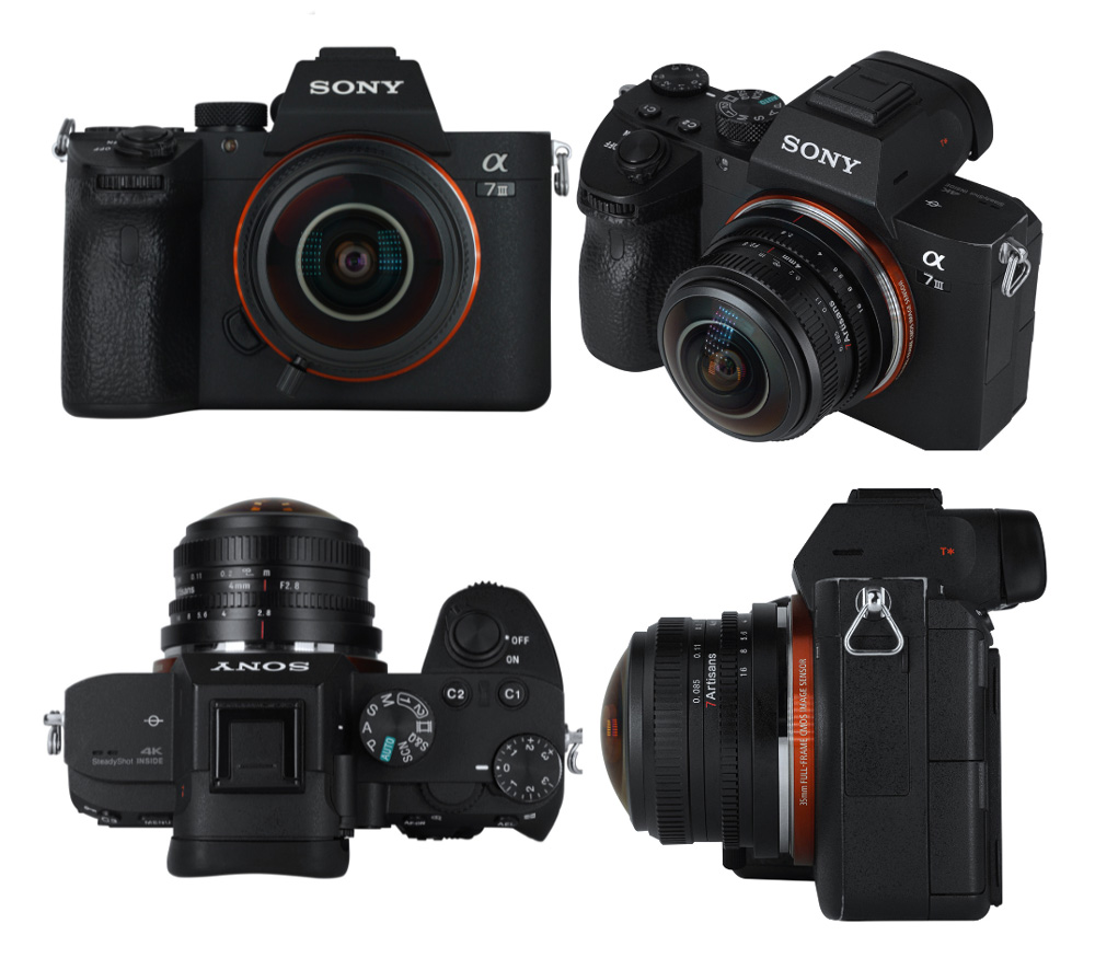 Объектив 7Artisans 4mm f/2.8 Fisheye Sony E