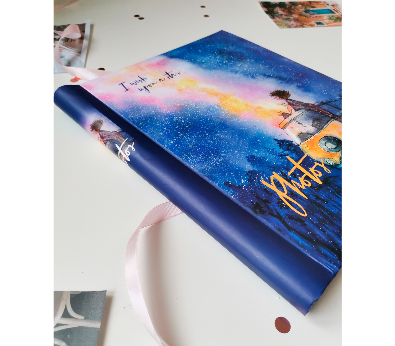 Фотоальбом Полином 10 листов 23х28 см, магнитный, Cosmo Sketch - Огоньки