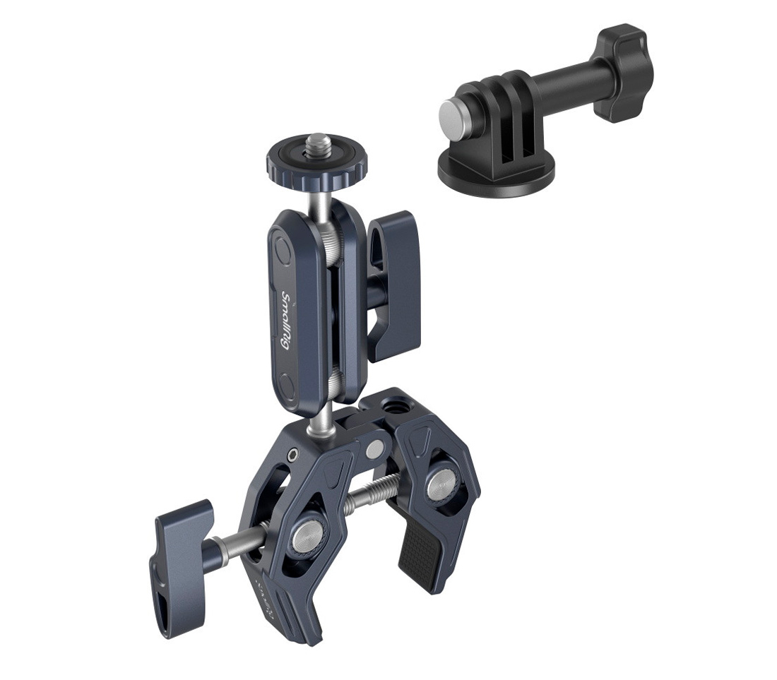 Держатель SmallRig 3757B струбцина с кронштейном + адаптер для экшен-камер