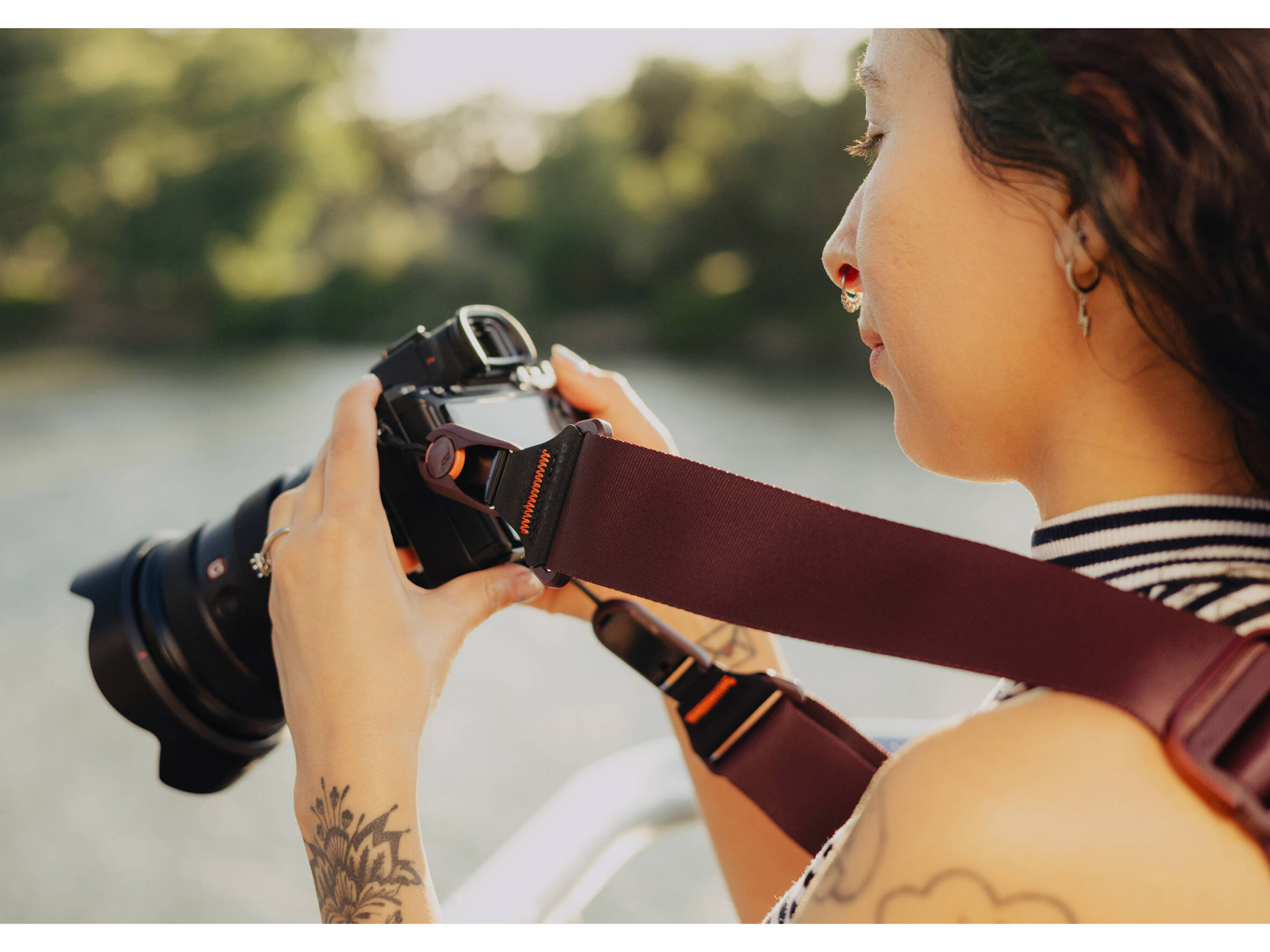 Ремень Peak Design Camera Strap Slide Eclipse, бордо