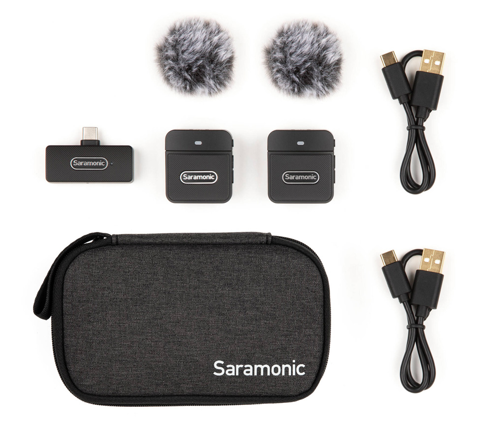 Беспроводная система Saramonic Blink100 B6, TX+TX+RXUC, 2.4 ГГц, USB Type-C (уцененный)
