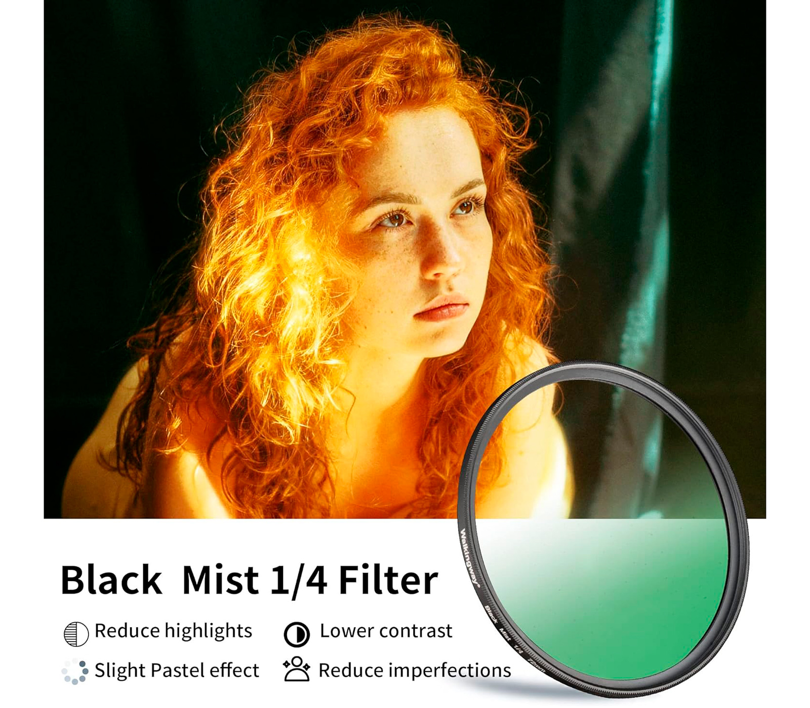 Светофильтр Walking Way Black Mist 1/4 67mm