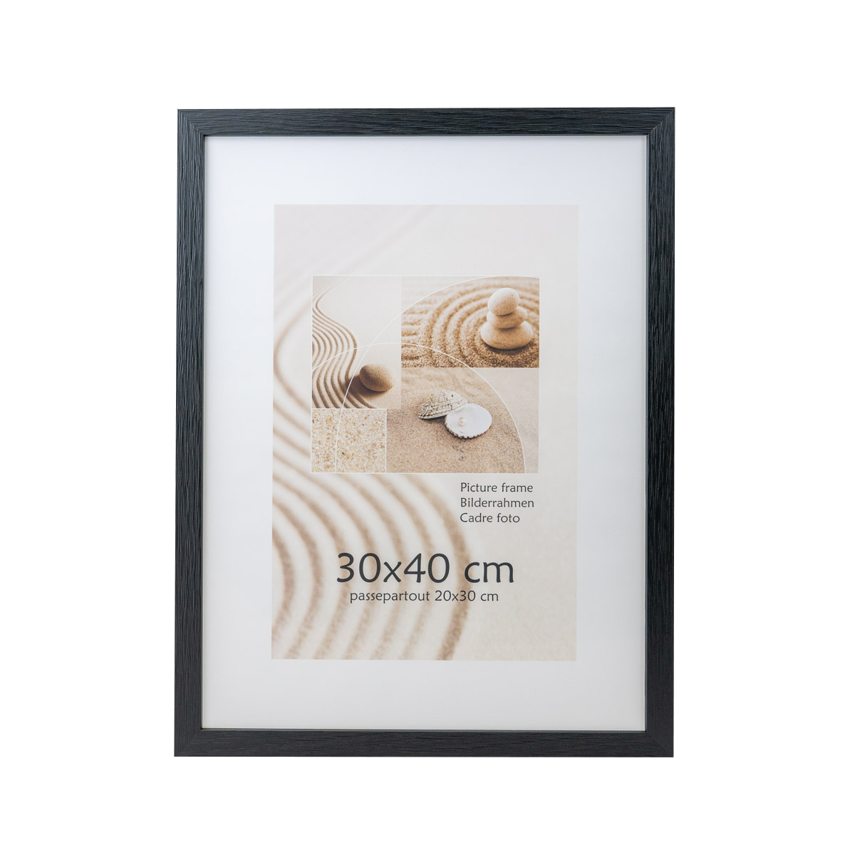 Фоторамка INNOVA 323-590, черная, деревянная, 30x40 см