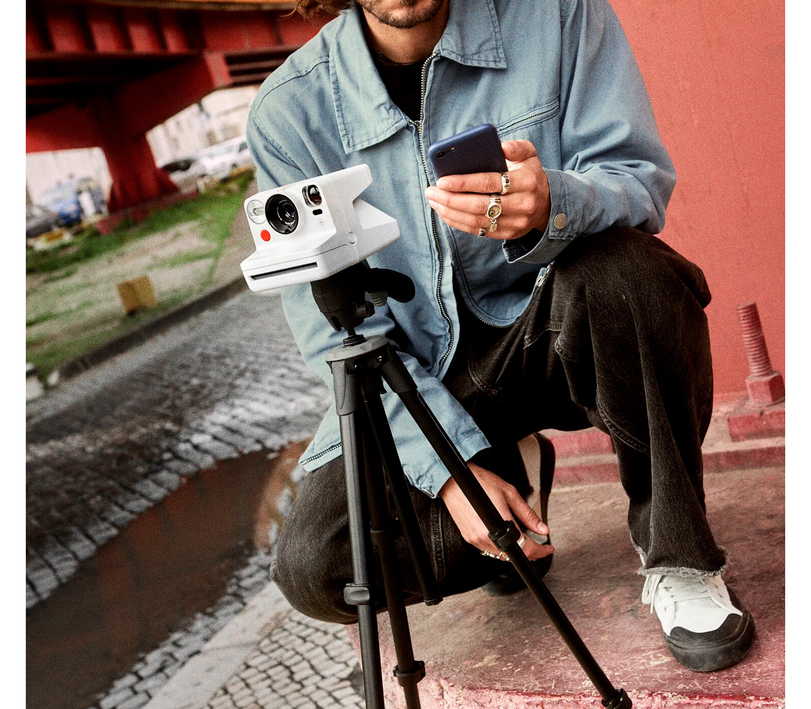 Фотоаппарат моментальной печати Polaroid Now+ Generation 3, черный