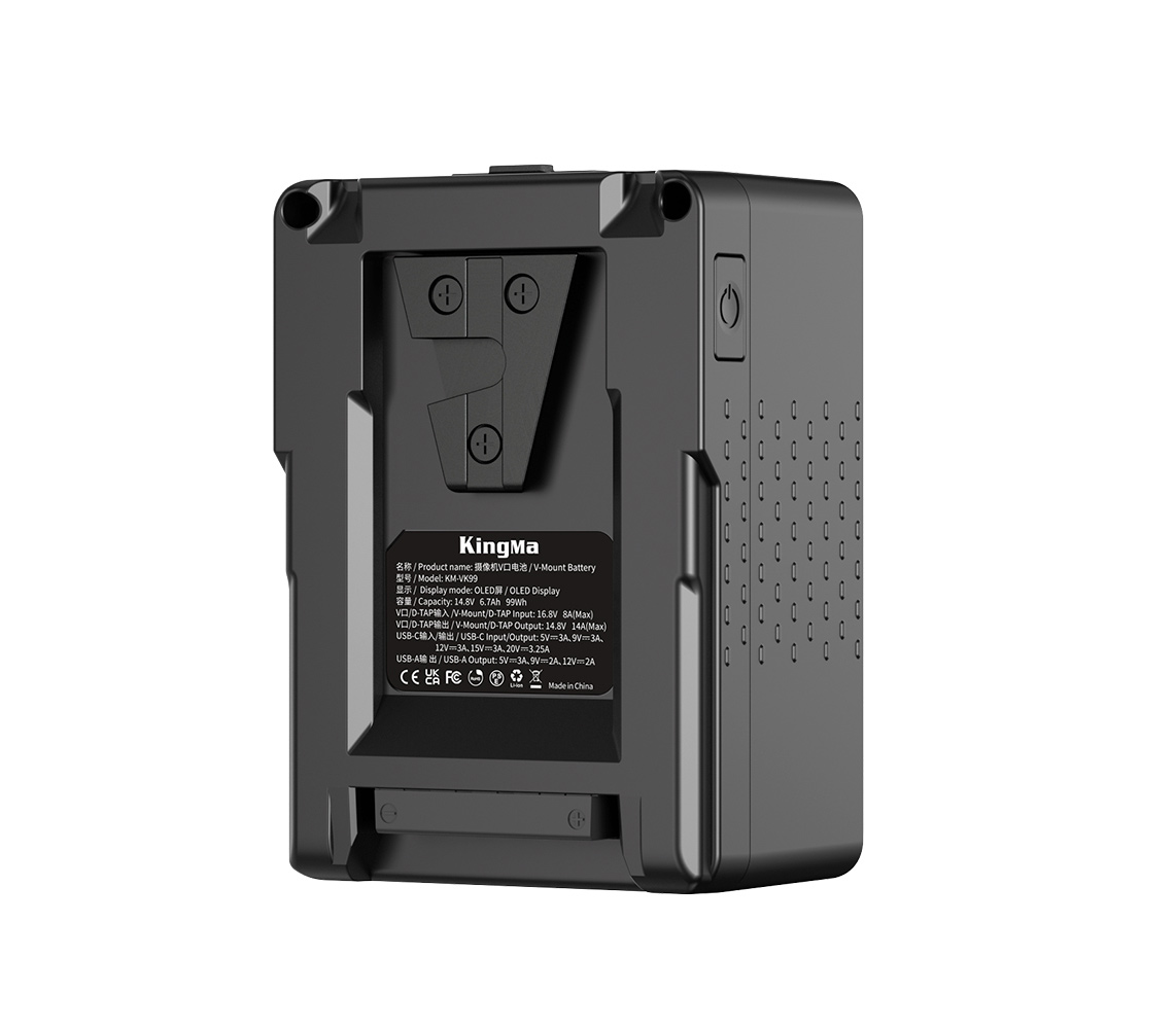 Аккумулятор Kingma 99W Mini, V-Mount, OLED дисплей, 6700 мАч