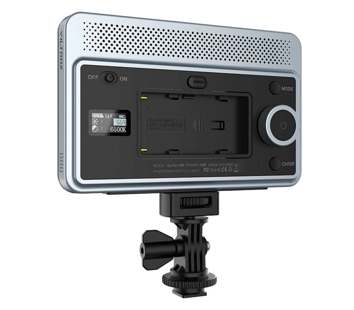 Осветитель Viltrox Sprite 15B, 2800-6800К, 18 Вт