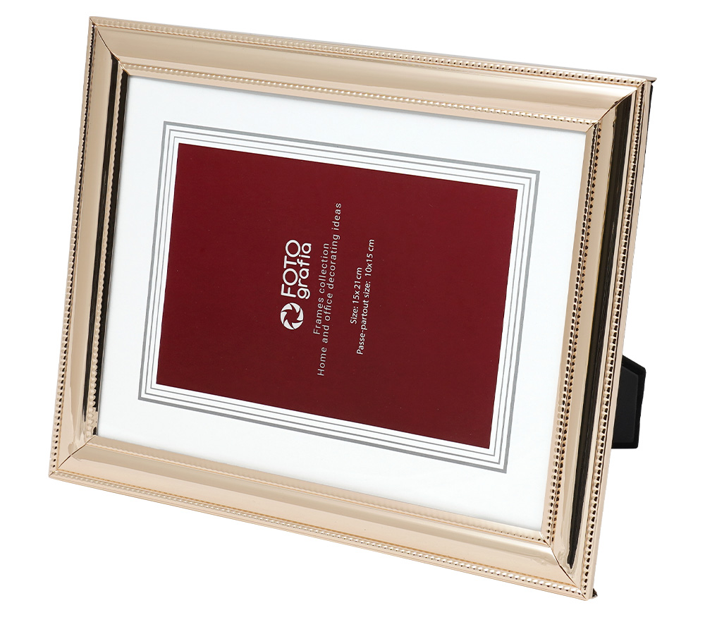 Фоторамка Fotografia 15x21 см, золотистая, FFM-5523