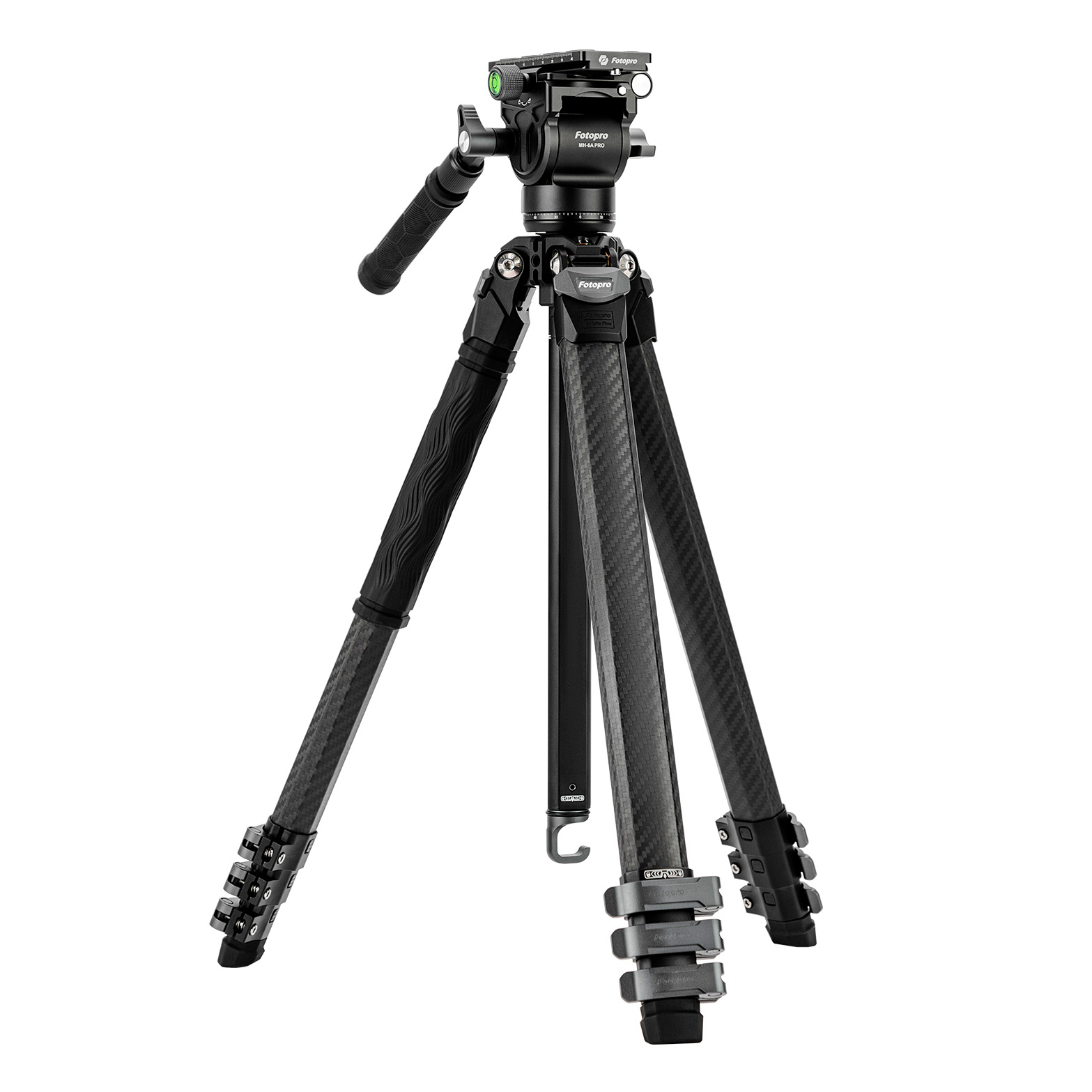 Штатив Fotopro Origin Plus Video с видеоголовой MH-6A Pro, карбоновый