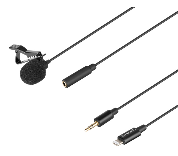 Микрофон Saramonic LavMicro U1A, петличный, 3.5 мм TRS + Lightning