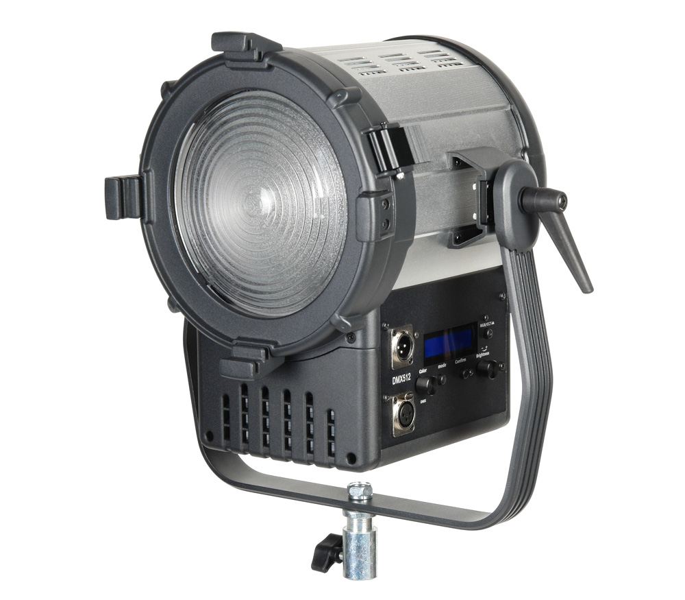 Осветитель GreenBean Fresnel 200 RGB X3 DMX, светодиодный, 200 Вт, 2800-6500К, RGB