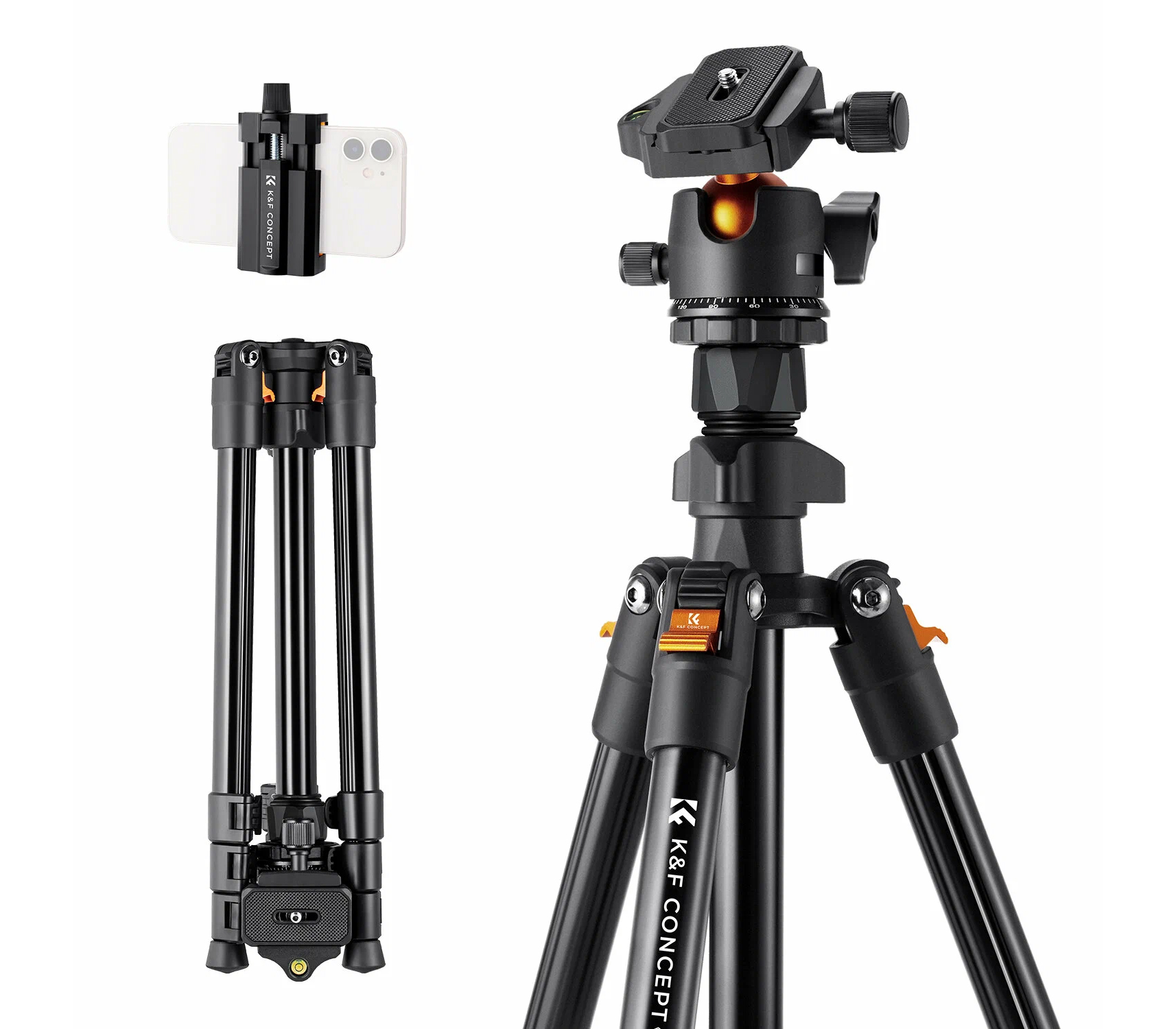 Штатив K&F Concept K234A0 с шаровой головой BH-28L