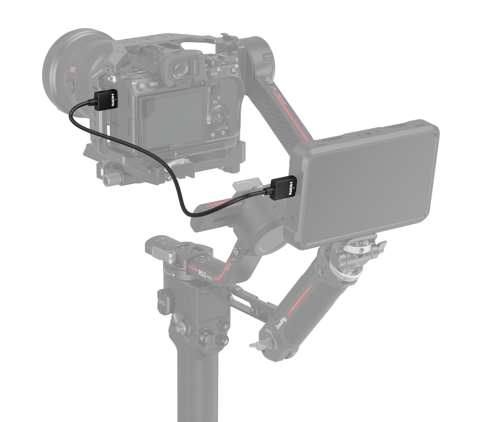 Кабель SmallRig 2957B Ultra Slim 4K HDMI A-A, 55 см