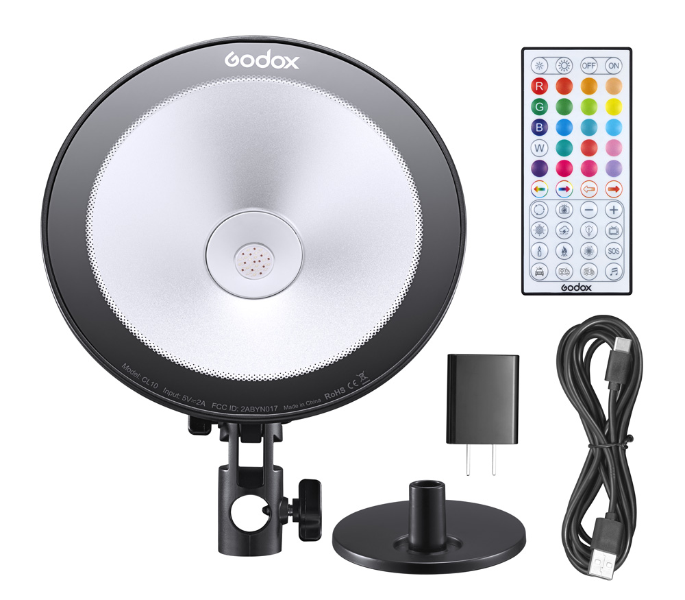 Осветитель Godox CL10, 10 Вт, RGB, спецэффекты