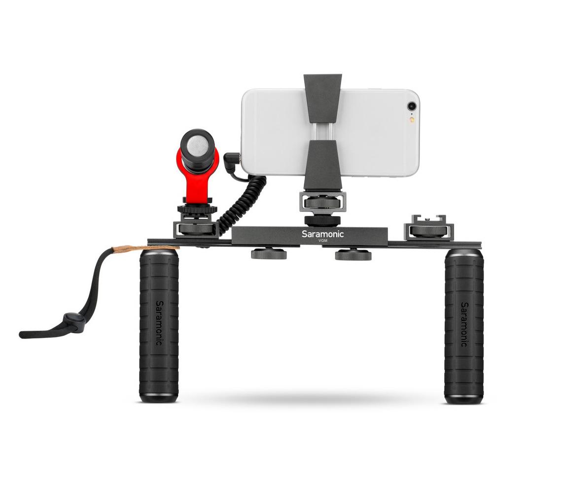 Комплект Saramonic VGM, держатель телефона, микрофон Vmic Mini