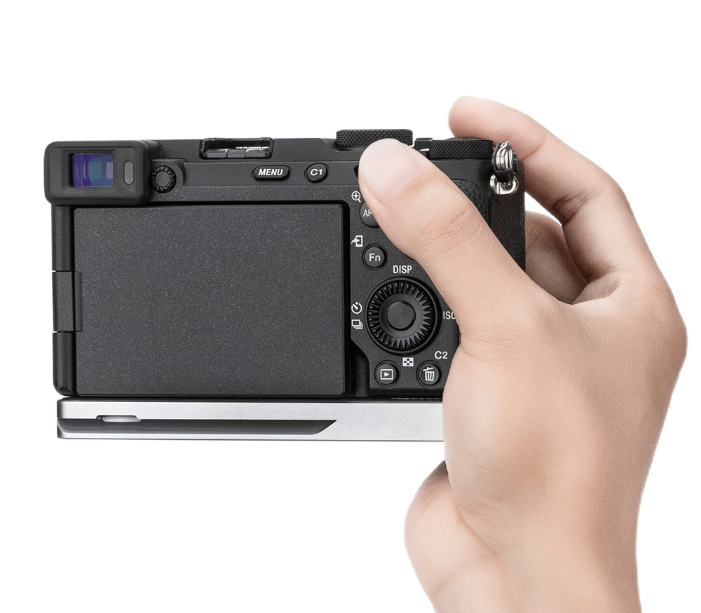 Дополнительный хват JJC HG-A7CII SILVER, для Sony A7C II, A7C R, серебристый