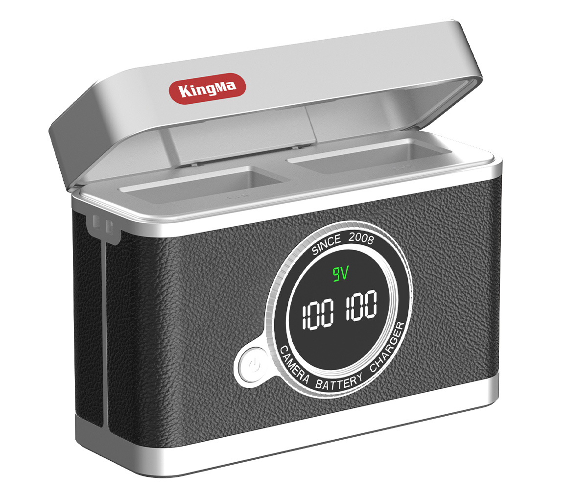 Зарядный кейс Kingma BM070-LPE17 для 2х Canon LP-E17, черный