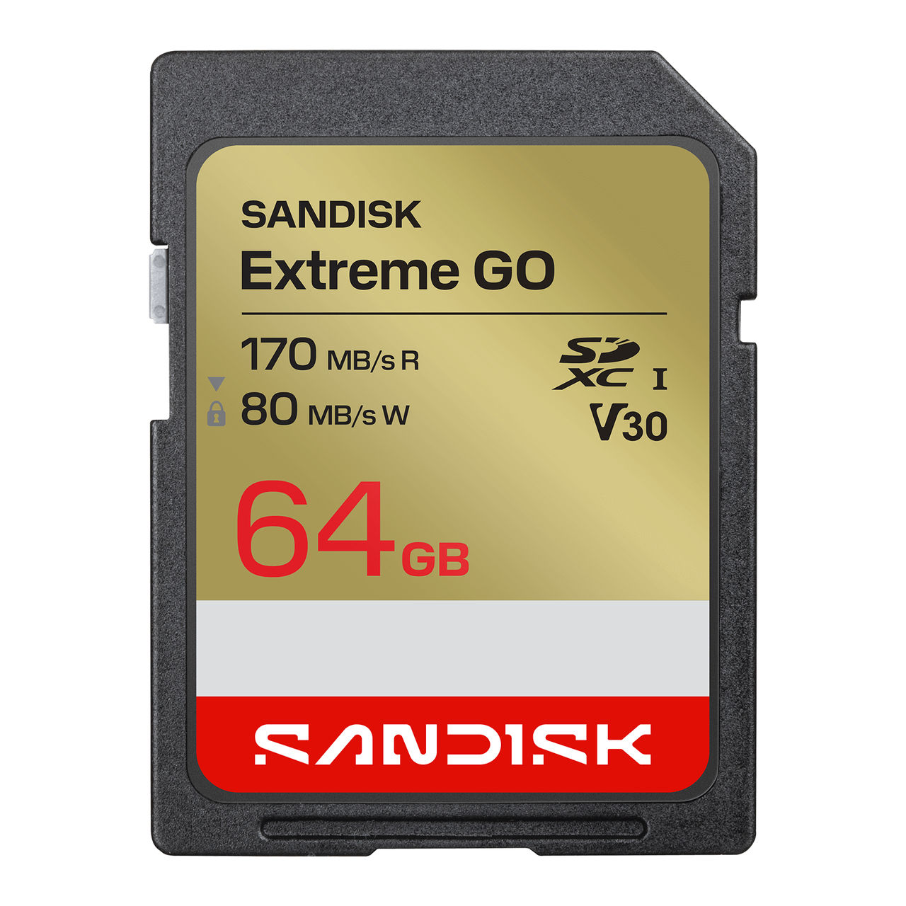 Карта памяти SanDisk SDXC 64GB Extreme GO UHS-I V30 170/80 МБ/с