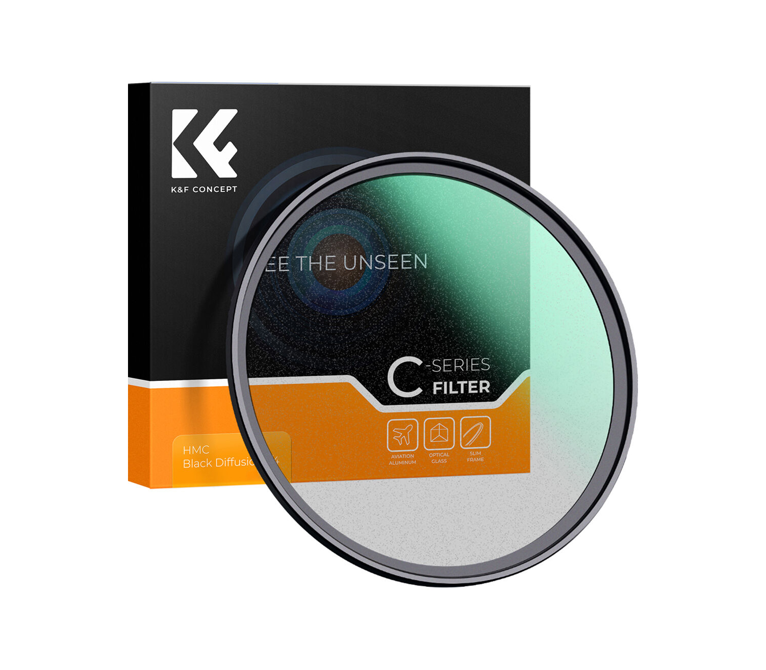 Светофильтр K&F Concept C-Series Black Mist 1/4, Green Coating, 82 мм